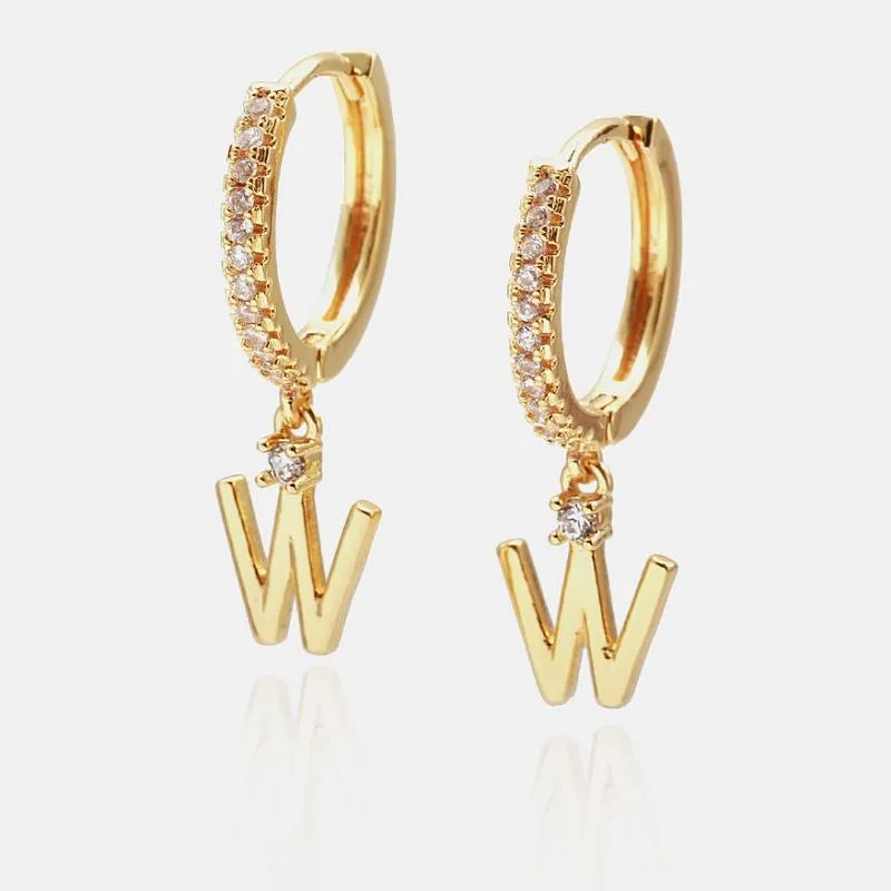 Висячі W початкові сережки