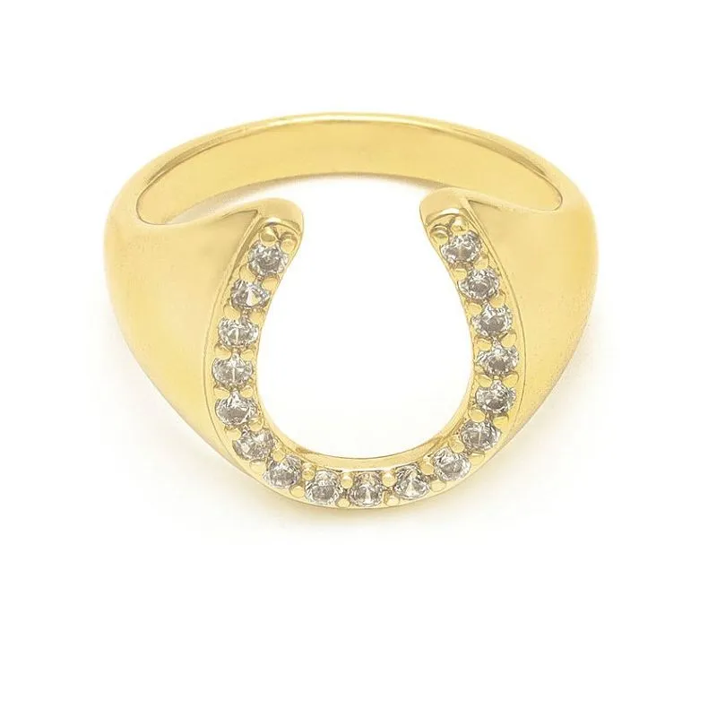 Модне жіноче кільце U-подібної форми