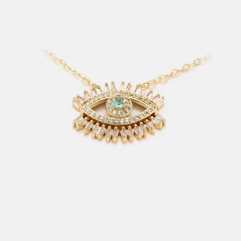 Скляний кулон Evil Eye