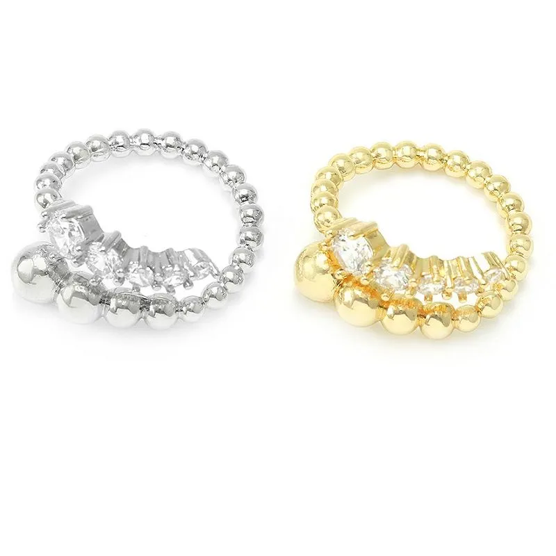 Позолочене регульоване кільце Cz