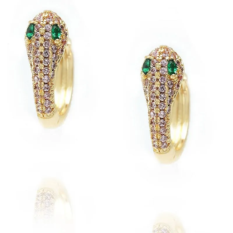 Сережка Huggie Snake Animal