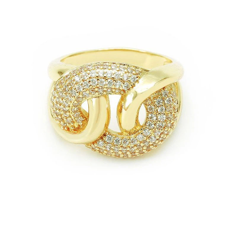 Жіноча срібна каблучка Pave Cz