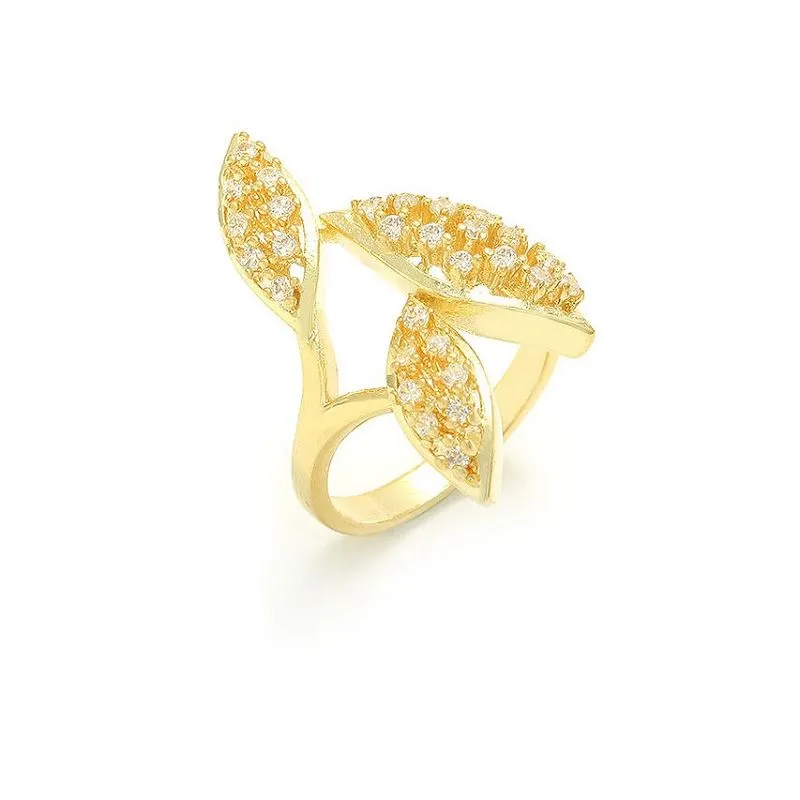 Каблучка на палець у формі срібного листочка