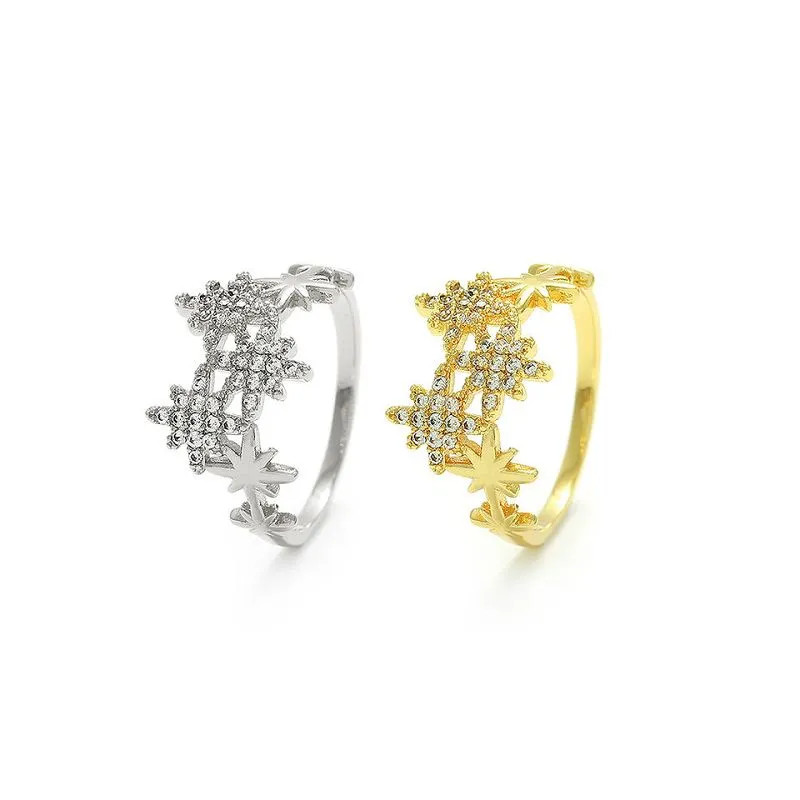 Жіноче кільце зі сніжинками