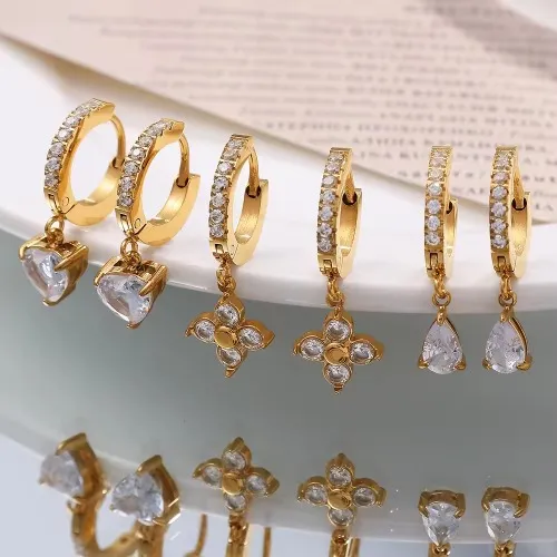 Позолочені сережки 18K