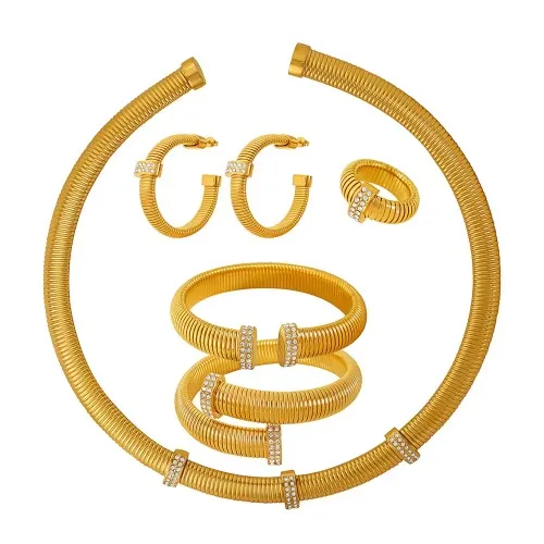 Набір прикрас з коміром сережок